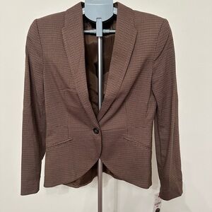 MNG Women's Brown Blazer Size 6 NWT